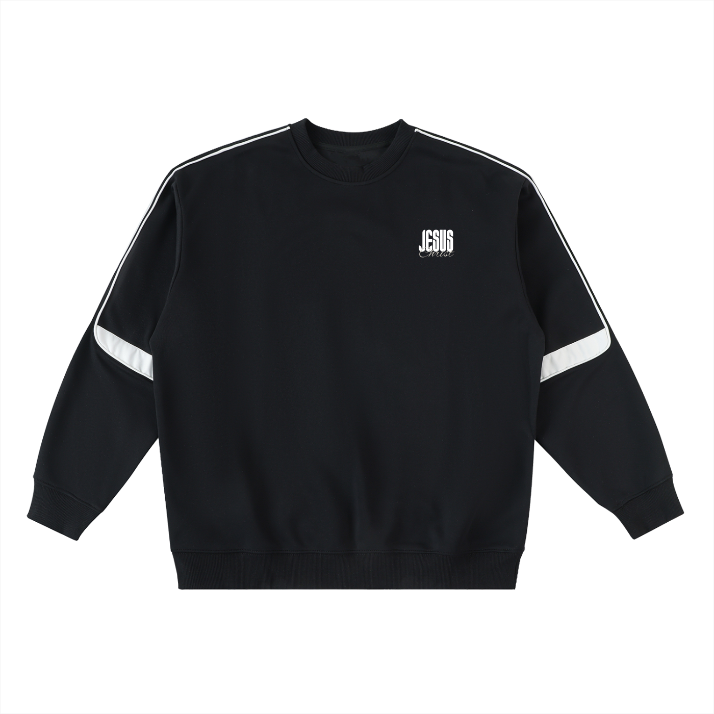 Oversized Crewneck Taped Sweatshirt