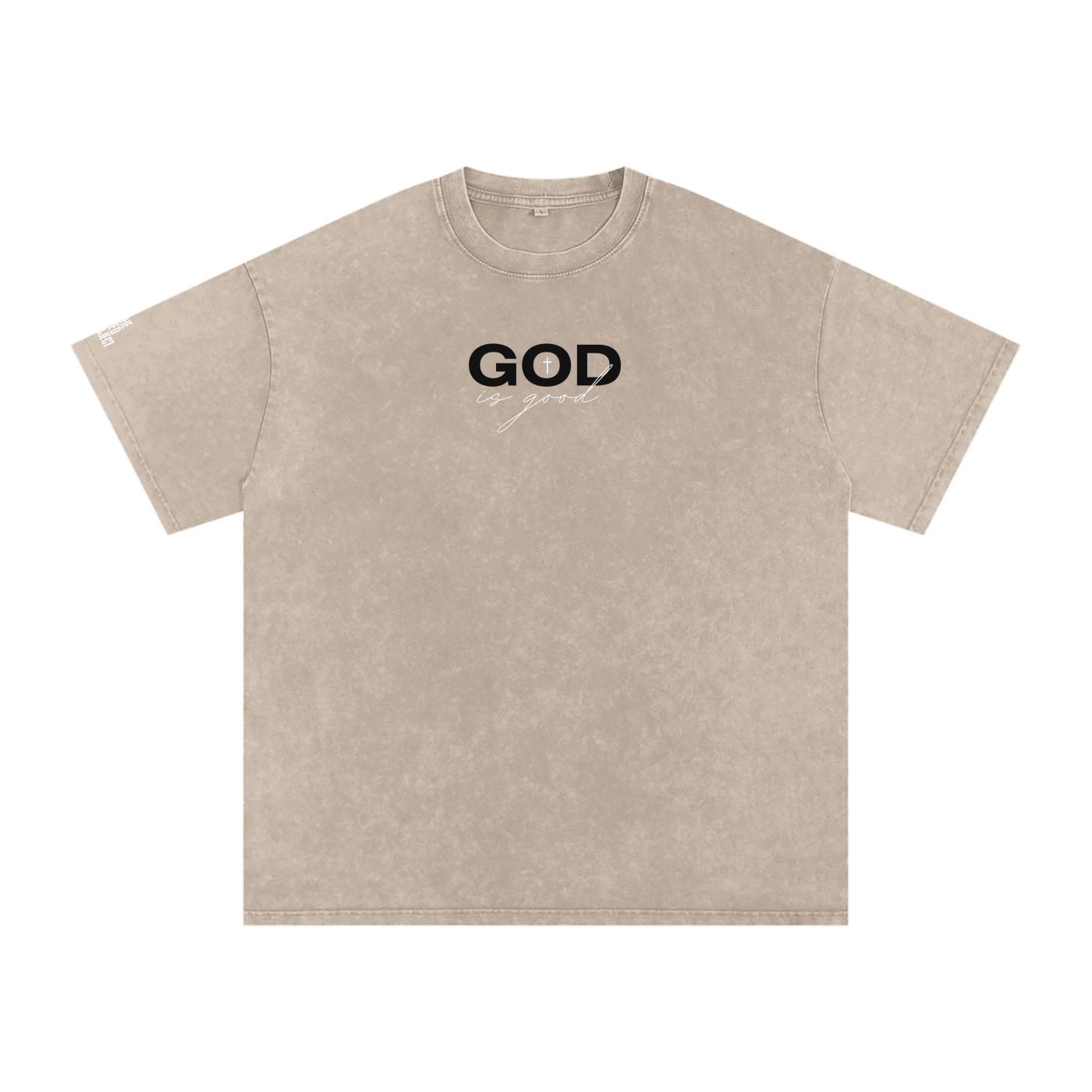 God is good | Snow Washed Oversized Cotton T-Shirt