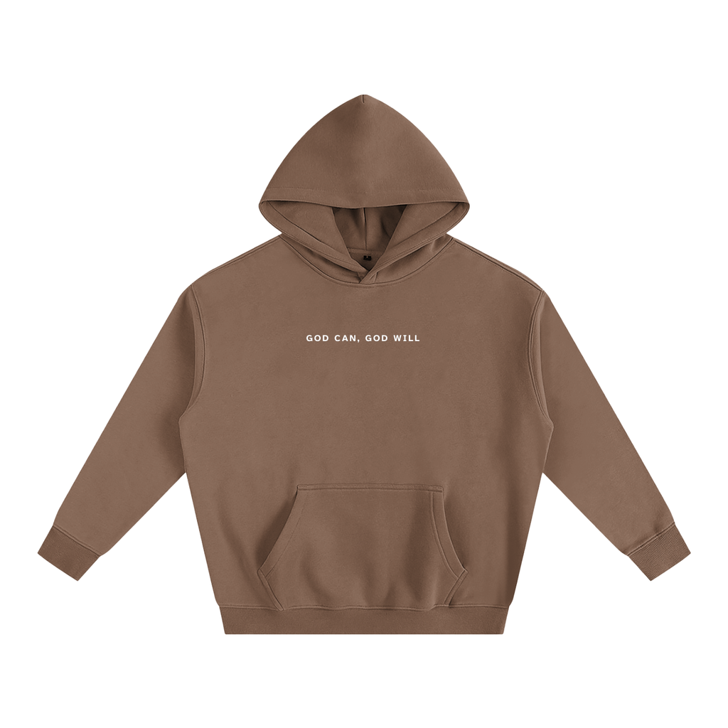 God can, God will | Oversize Fleeced Hoodie