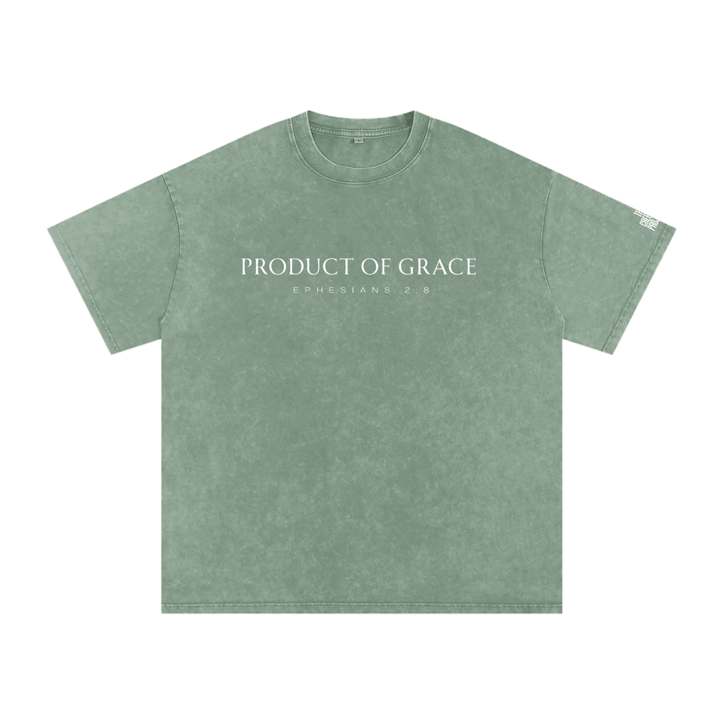 Product of Grace | Snow Washed Oversized Cotton T-Shirt