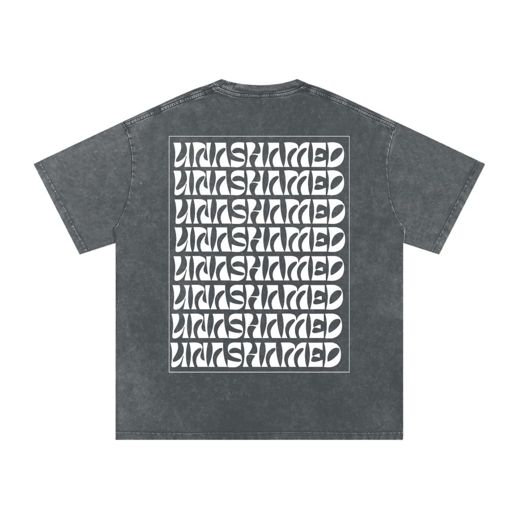 Unashamed | Snow Washed Oversized Cotton T-Shirt