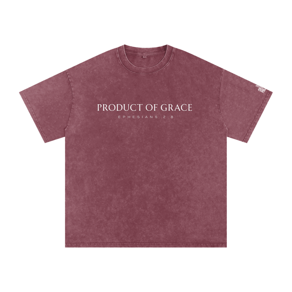 Product of Grace | Snow Washed Oversized Cotton T-Shirt