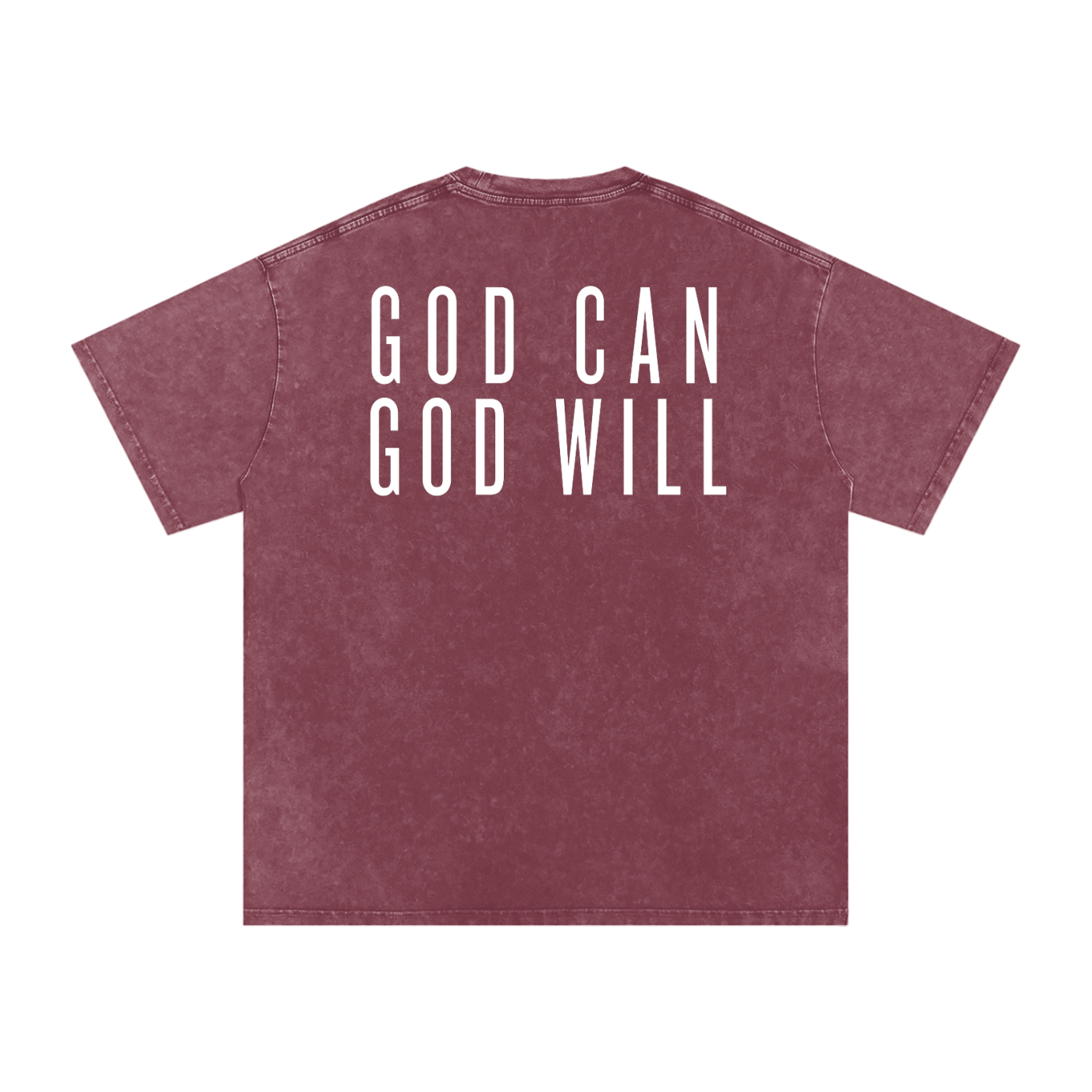 God can, God will | Special Edition | Snow Washed Oversized Cotton T-Shirt