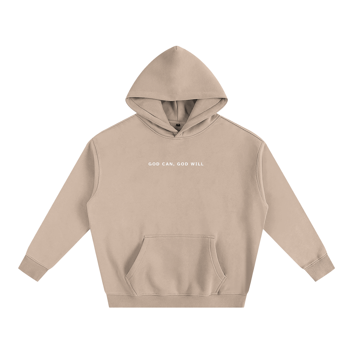 God can, God will | Oversize Fleeced Hoodie