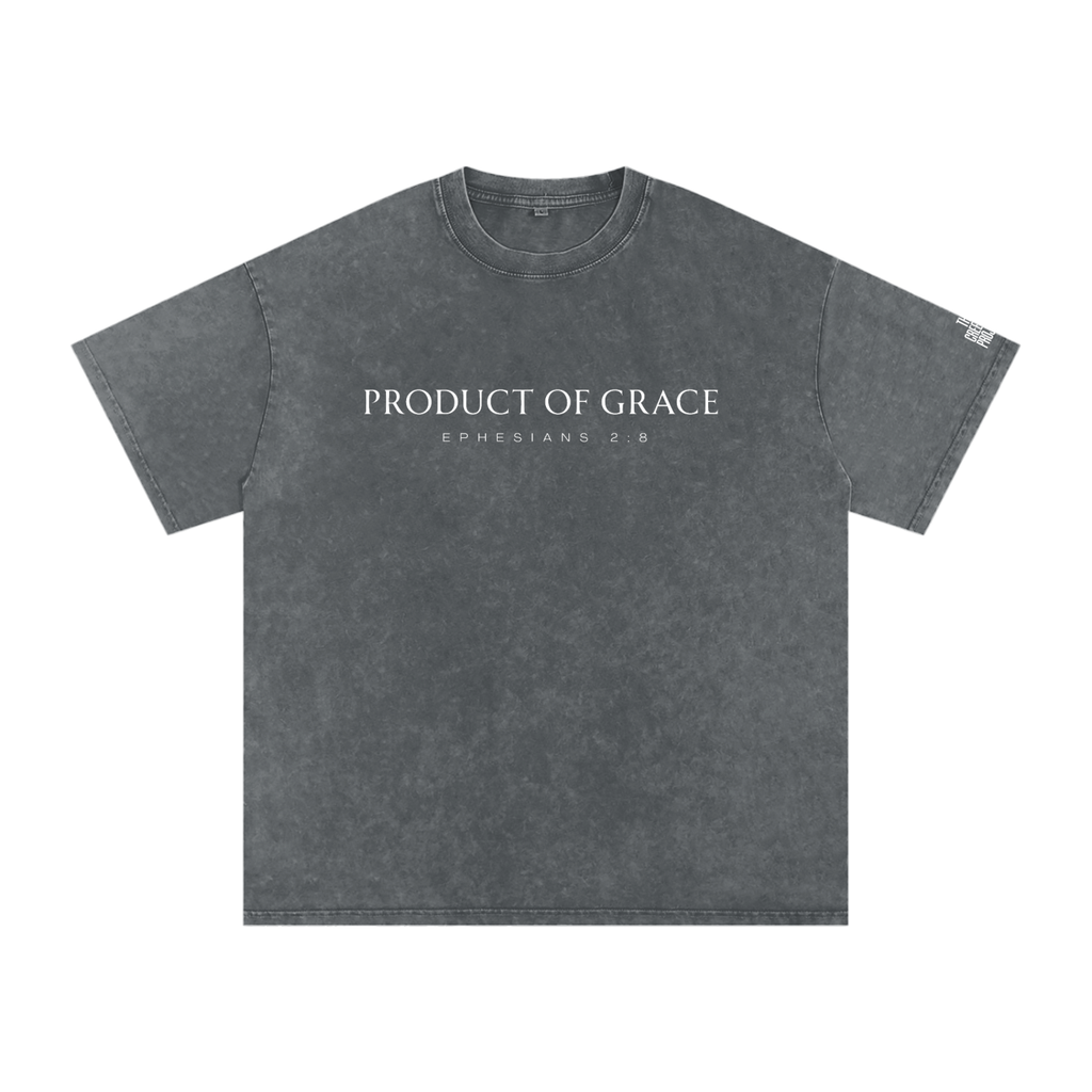 Product of Grace | Snow Washed Oversized Cotton T-Shirt